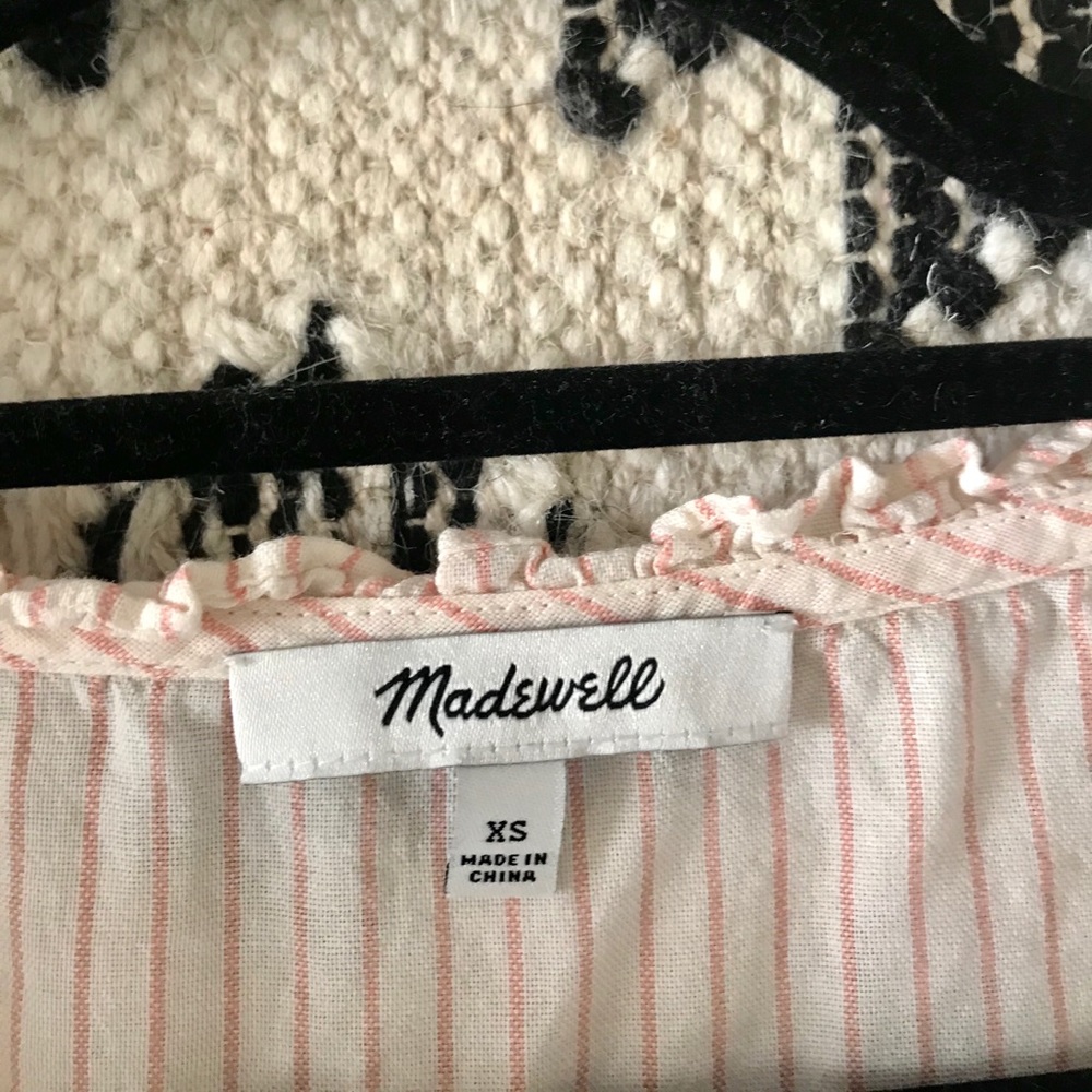 Striped Ruffle Side Tie Top - Picture 6 of 6